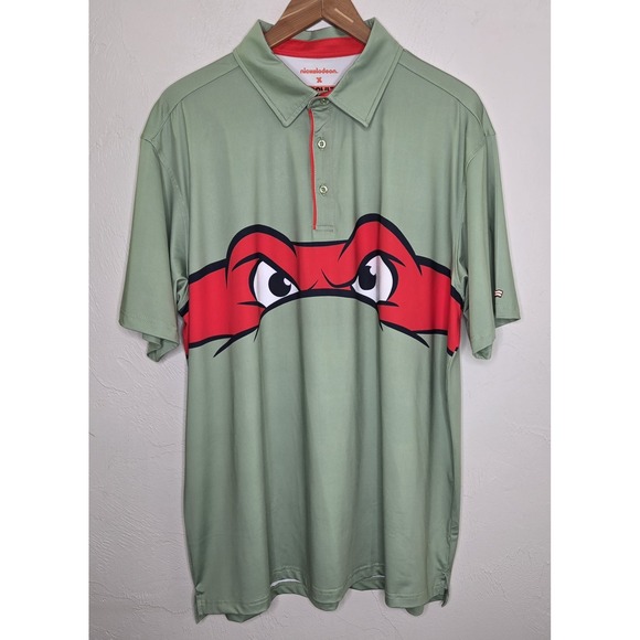 RSVLTS Other - RSVLTS Teenage Mutant Ninja Turtles TMNT Raphael Polo Shirt Mens XL *Please Read
